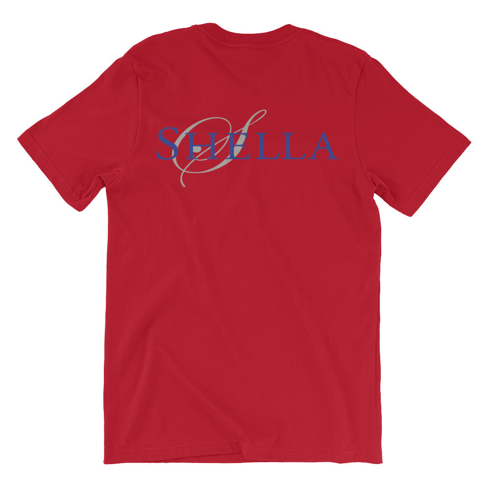 Shella Logo- Unisex short sleeve t-shirt (super-soft, baby-knit) - Shella Island Products,, T-Shirts - Yoga Leggings, Shella Island Products - Asana Hawaii