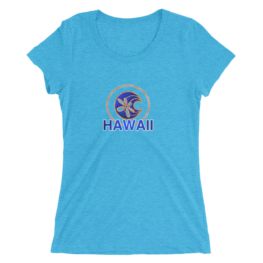 Shella Island Products Ocean Reflective Scoop Neck Ladies' short sleeve t-shirt - Shella Island Products,, Women's - Yoga Leggings, Shella Island Products - Asana Hawaii