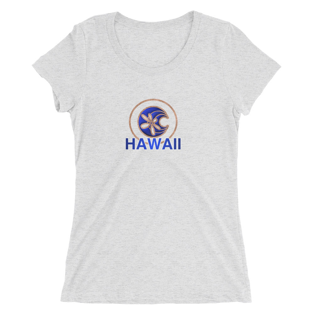 Shella Island Products Ocean Reflective Scoop Neck Ladies' short sleeve t-shirt - Shella Island Products,, Women's - Yoga Leggings, Shella Island Products - Asana Hawaii