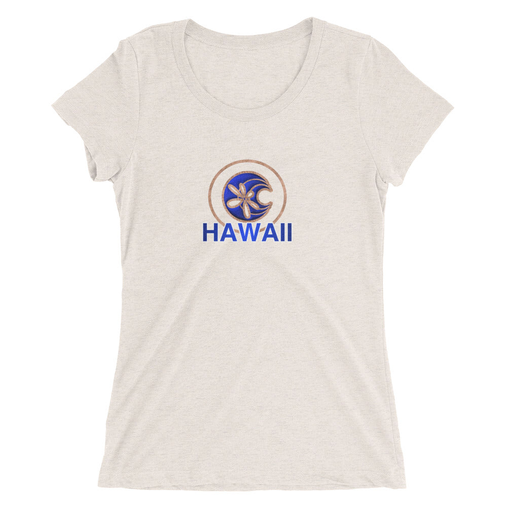 Shella Island Products Ocean Reflective Scoop Neck Ladies' short sleeve t-shirt - Shella Island Products,, Women's - Yoga Leggings, Shella Island Products - Asana Hawaii