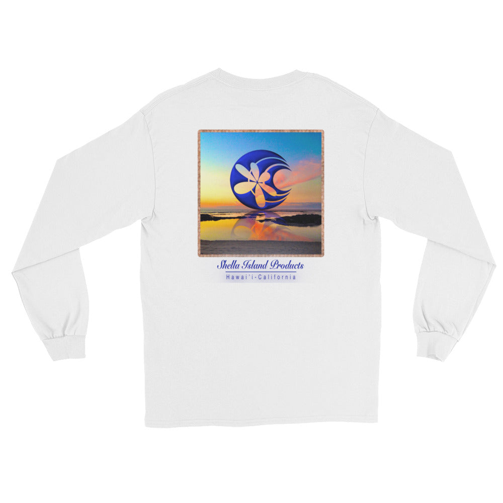 Shella Island Products Ocean Reflective Long Sleeve T-Shirt - Shella Island Products,, T-Shirts - Yoga Leggings, Shella Island Products - Asana Hawaii