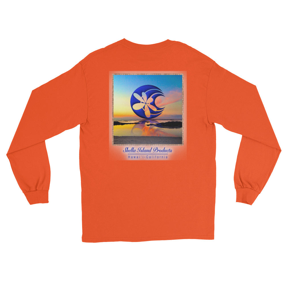 Shella Island Products Ocean Reflective Long Sleeve T-Shirt - Shella Island Products,, T-Shirts - Yoga Leggings, Shella Island Products - Asana Hawaii