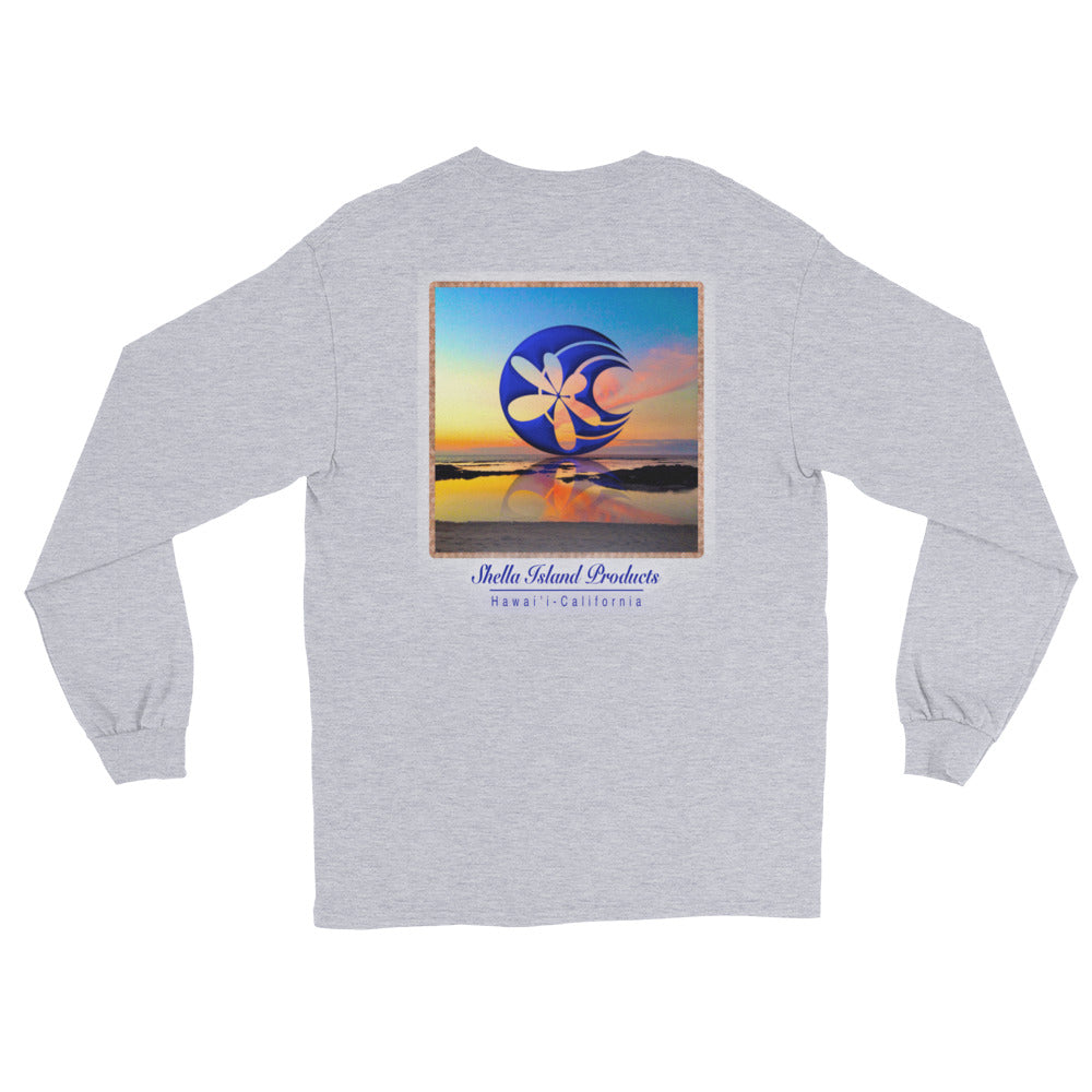 Shella Island Products Ocean Reflective Long Sleeve T-Shirt - Shella Island Products,, T-Shirts - Yoga Leggings, Shella Island Products - Asana Hawaii