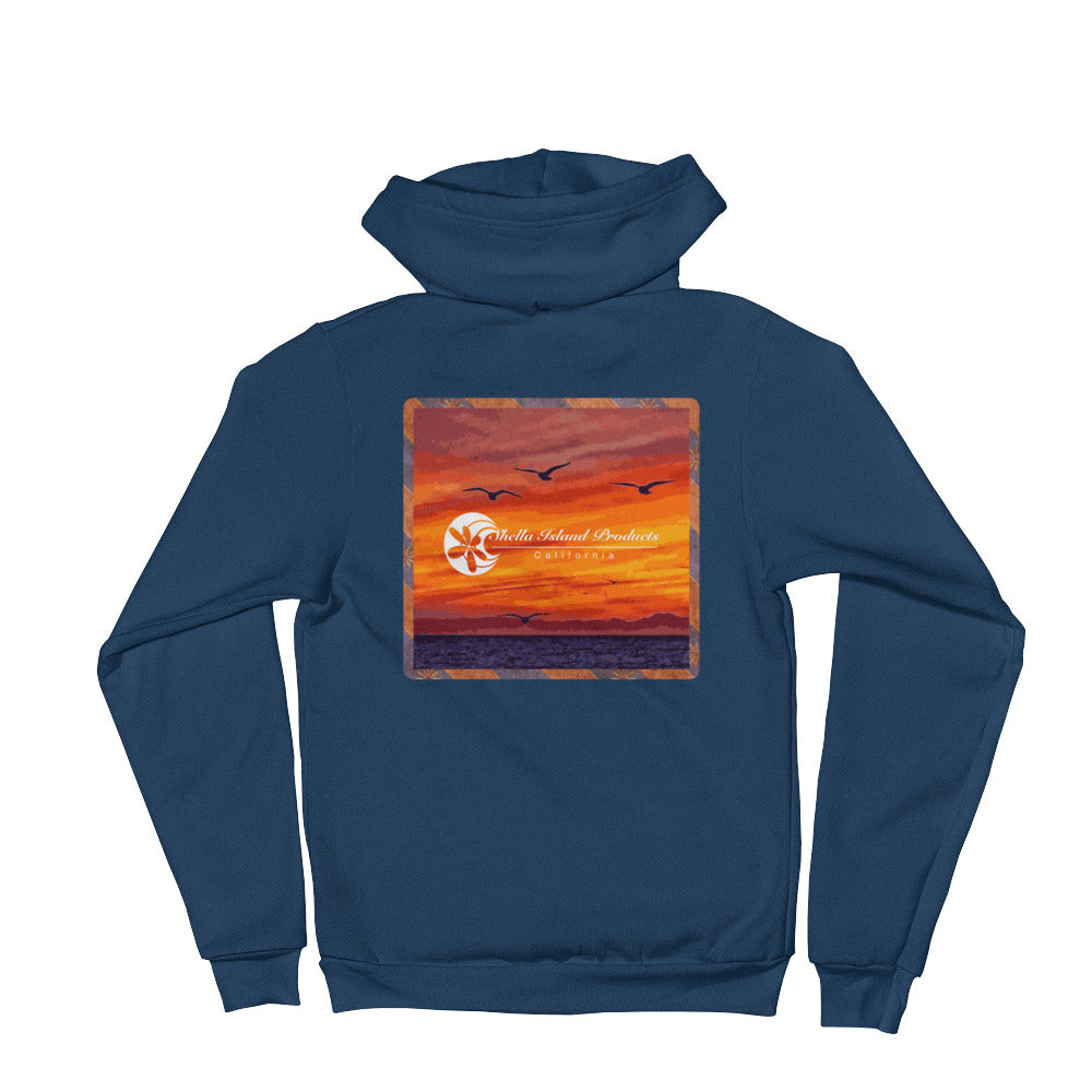 California Sunset Hoodie sweater - Shella Island Products,, Hoodie sweater - Yoga Leggings, Shella Island Products - Asana Hawaii