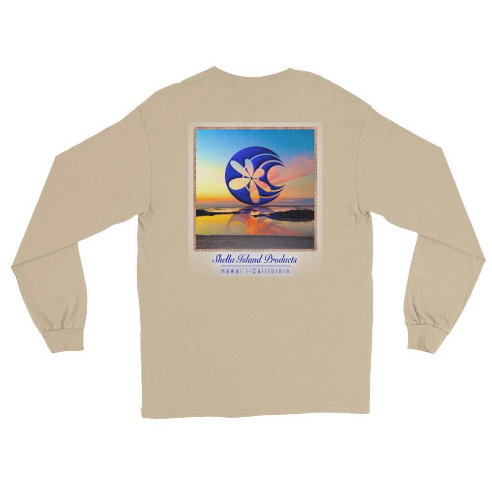 Shella Island Products Ocean Reflective Long Sleeve T-Shirt - Shella Island Products,, T-Shirts - Yoga Leggings, Shella Island Products - Asana Hawaii