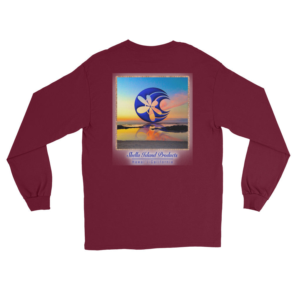 Shella Island Products Ocean Reflective Long Sleeve T-Shirt - Shella Island Products,, T-Shirts - Yoga Leggings, Shella Island Products - Asana Hawaii