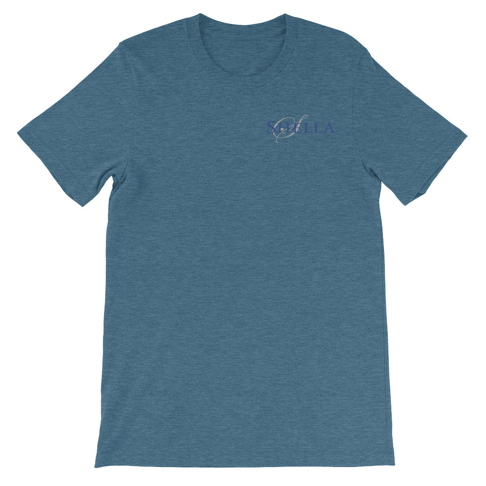 Shella Logo- Unisex short sleeve t-shirt (super-soft, baby-knit) - Shella Island Products,, T-Shirts - Yoga Leggings, Shella Island Products - Asana Hawaii