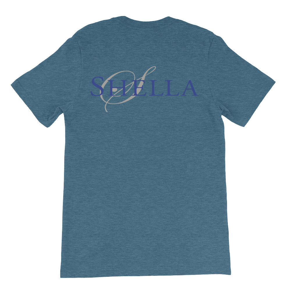 Shella Logo- Unisex short sleeve t-shirt (super-soft, baby-knit) - Shella Island Products,, T-Shirts - Yoga Leggings, Shella Island Products - Asana Hawaii