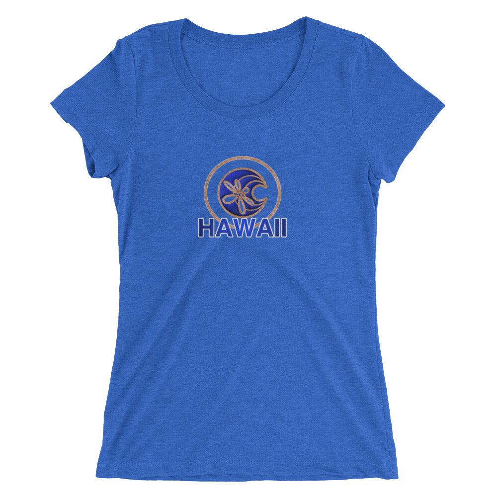 Shella Island Products Ocean Reflective Scoop Neck Ladies' short sleeve t-shirt - Shella Island Products,, Women's - Yoga Leggings, Shella Island Products - Asana Hawaii