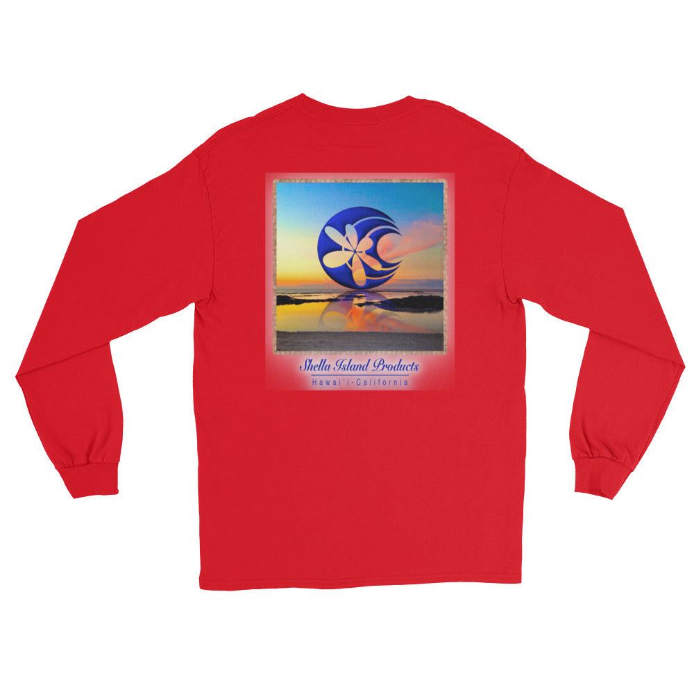 Shella Island Products Ocean Reflective Long Sleeve T-Shirt - Shella Island Products,, T-Shirts - Yoga Leggings, Shella Island Products - Asana Hawaii